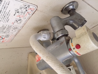 水道修理｜北広島市　高台町｜浴室蛇口の水漏れ修理　￥４，５８０税込