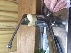 水道修理｜札幌市　南区　藤野｜台所蛇口の水漏れ修理　￥１６，２００税込