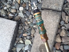 水道修理｜札幌市　厚別区　もみじ台東｜水抜き栓の水漏れ修理　￥１２，９６０税込