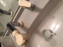 水道修理｜札幌市　南区　中の沢｜洗面蛇口の水漏れ修理　￥１６，２００税込